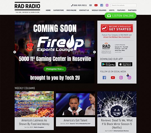 RAD Radio Homepage